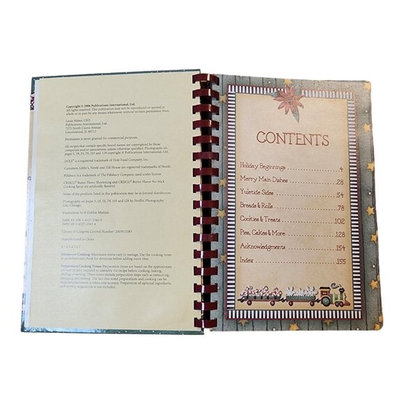Old-Fashioned Holiday Christmas Recipe Book by Debbie Mumm Spiral Bound 2006 - Picture 3 of 11